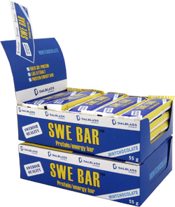 SWE bars. Mattias secured sponsorship for us from a Sweedish power bar manufacturer and they kept us going throughout the race